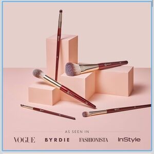 KUSSHI Brown Makeup Brush Holder